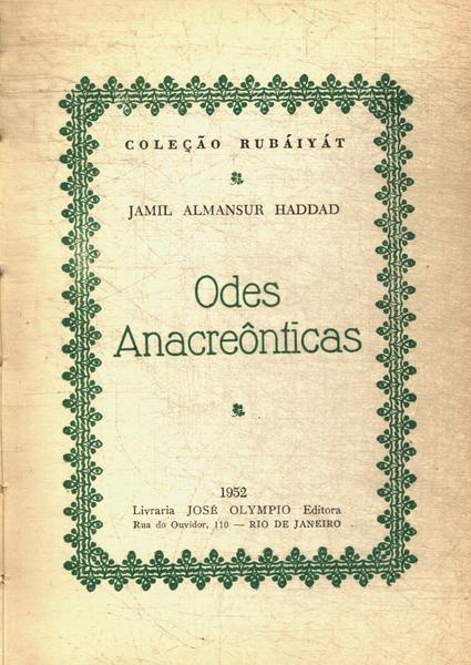 Odes Anacreônticas