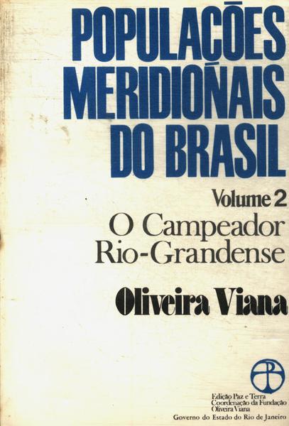 Populações Meridionais Do Brasil Vol 2