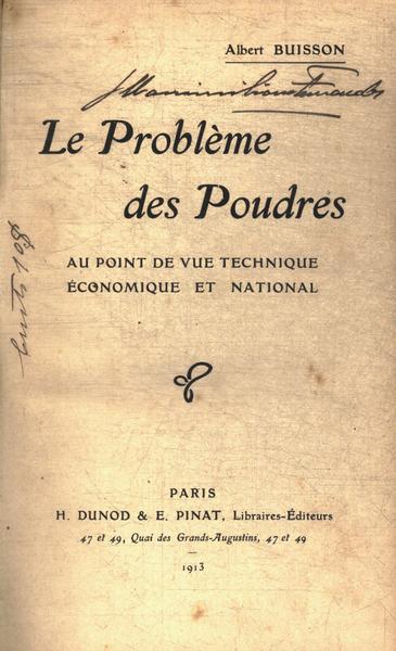 Le Problème Des Poudres