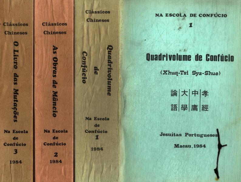 Na Escola De Confúcio (3 Volumes)
