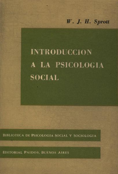 Introducción A La Psicologia Social