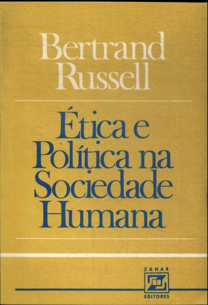 Ética E Política Na Sociedade Humana