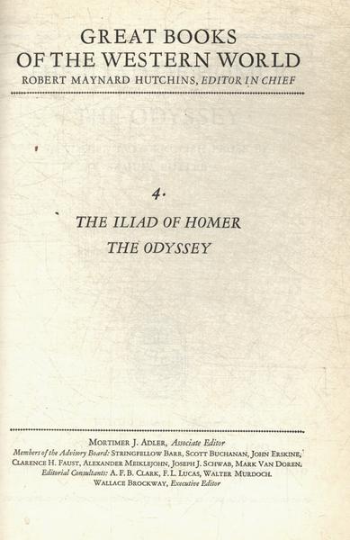 Great Books: The Iliad - The Odyssey