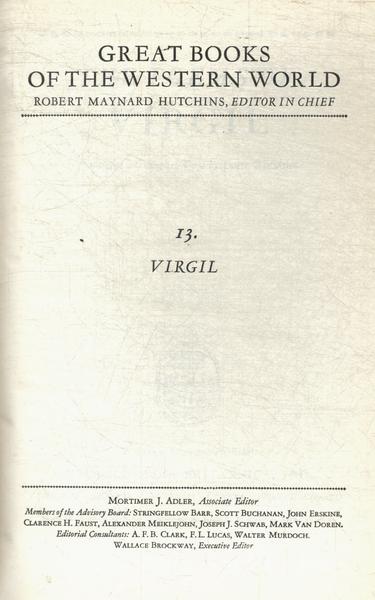 Great Books: The Poems Of Virgil