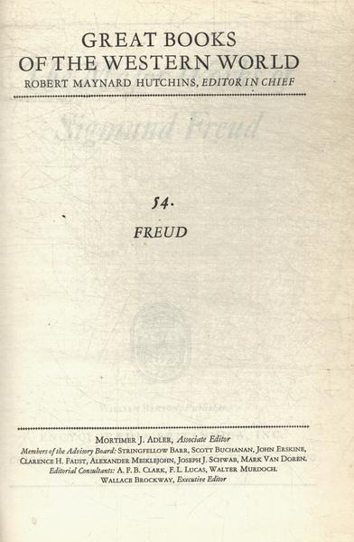 Great Books: The Major Works Of Sigmund Freud