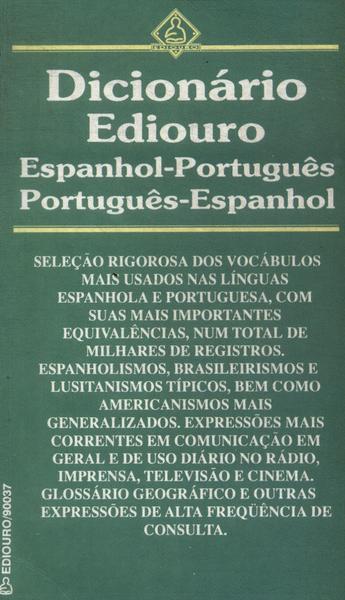 Dicionário Ediouro Espanhol-português / Português-espanhol (1985)