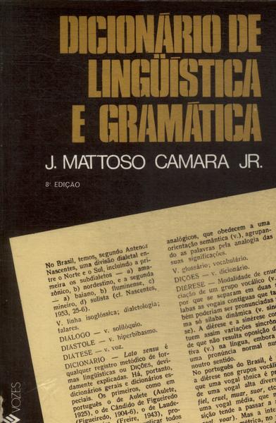 Dicionário De Lingüística E Gramática (1978)