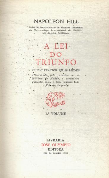 A Lei Do Triunfo (2 Volumes)