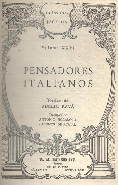 Pensadores Italianos