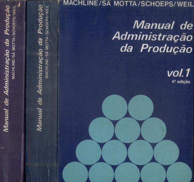 Manual De Administração Da Produção (2 Volumes)