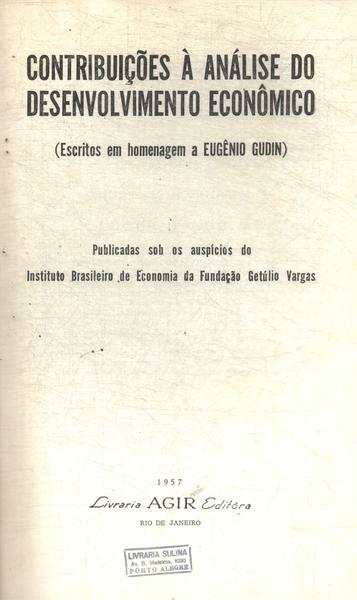 Contribuições À Análise Do Desenvolvimento Econômico