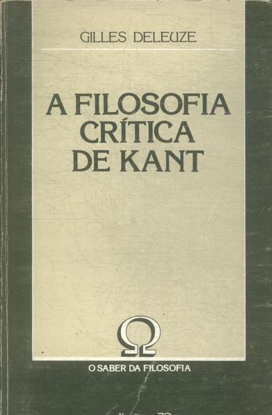 A Filosofia Crítica De Kant