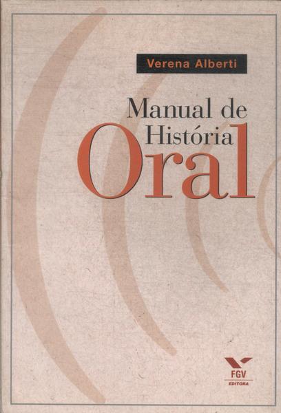 Manual De História Oral