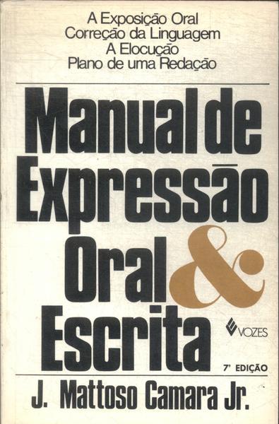 Manual De Expressão Oral E Escrita