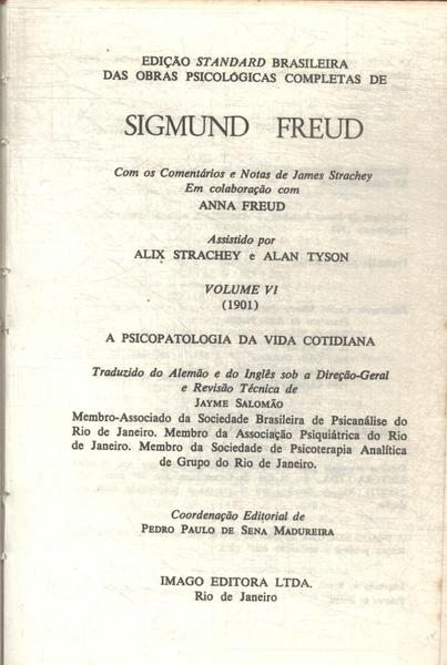 Sobre A Psicopatologia Da Vida Cotidiana