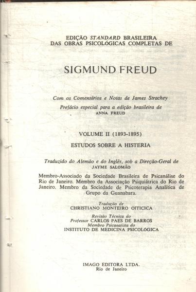 Freud (1893-1895) - Obras completas volume 2: Estudos sobre a