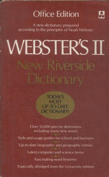 Webster's Ii New Riverside Dictionary (1987)