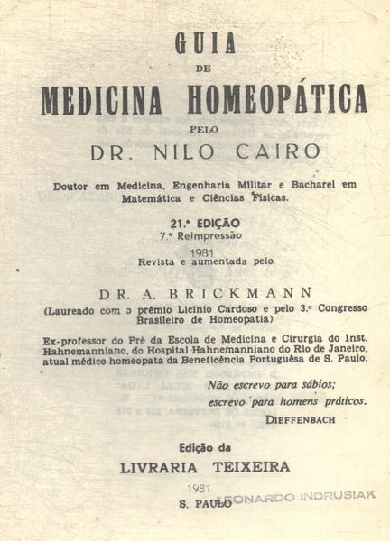 Guia De Medicina Homeopática (1981)