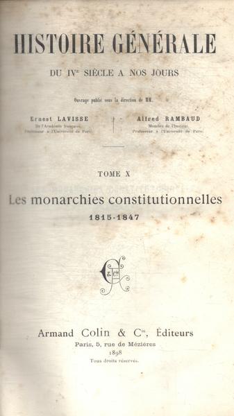 Histoire Générale: Du Iv Siècle A Nos Jours Vol 10