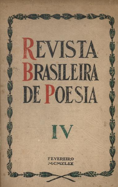 Revista Brasileira De Poesia Nº4 Vol 1 (1949)
