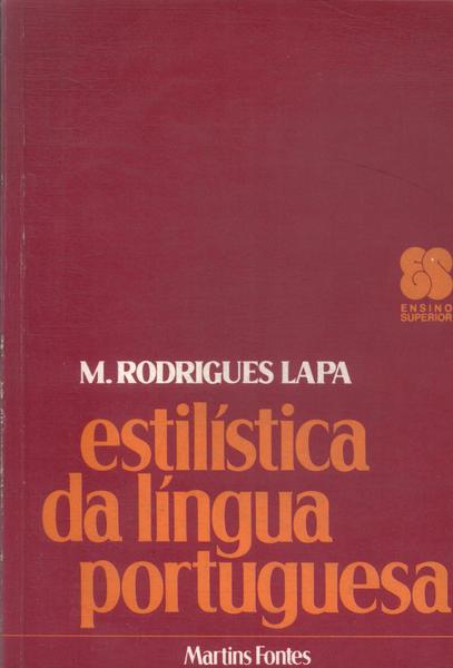 Estilística Da Língua Portuguesa (1982)
