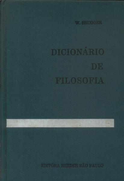 Dicionário De Filosofia (1969)