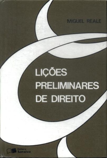 Lições Preliminares De Direito (1998)