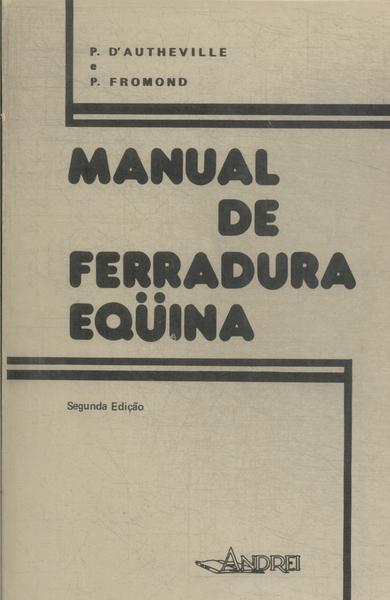 Manual De Ferradura Eqüina