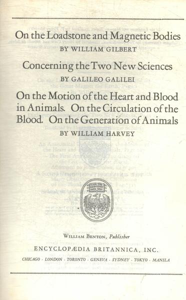 Great Books: On The Loadstone And Magnetic Bodies - Concerning The Two New Sciences - On The Motion