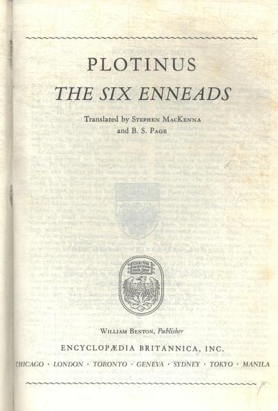 Great Books: The Six Enneads