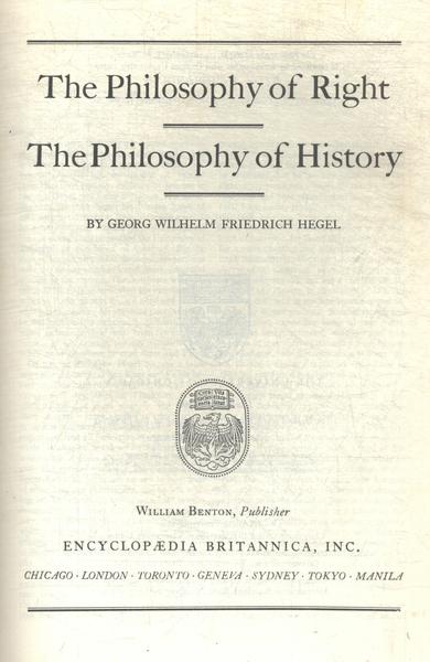 Great Books: The Philosophy Of Right - The Philosophy Of History