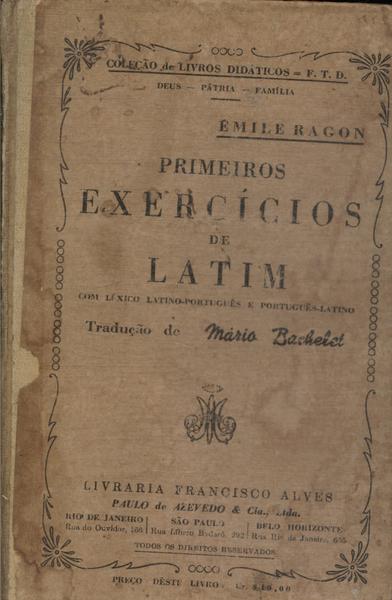 Primeiros Exercícios De Latim (1935)