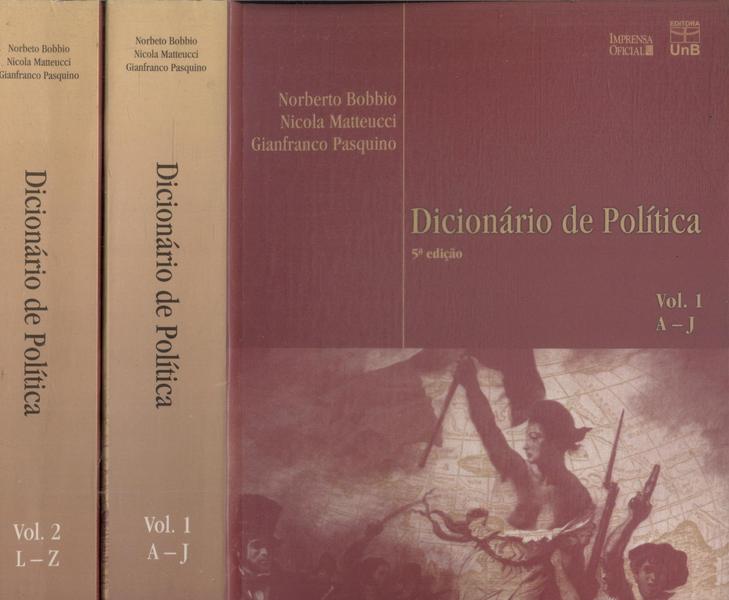 Dicionário De Política (2 Volumes)