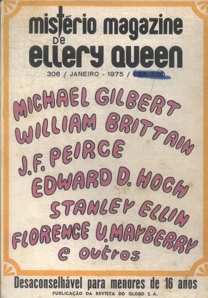 Mistério Magazine De Ellery Queen Nº 306