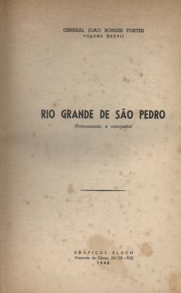 O Rio Grande De São Pedro