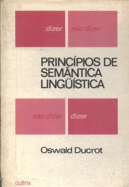 Princípios De Semântica Lingüística (1977)