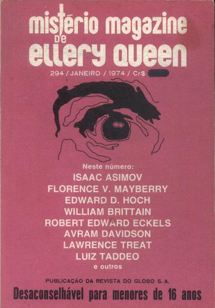 Mistério Magazine De Ellery Queen Nº 294