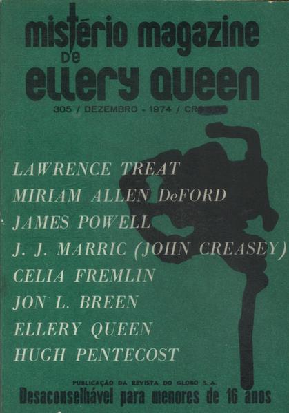 Mistério Magazine De Ellery Queen Nº 305