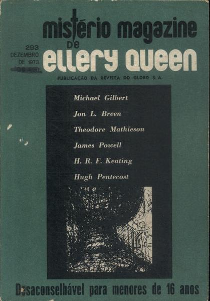 Mistério Magazine De Ellery Queen Nº 293