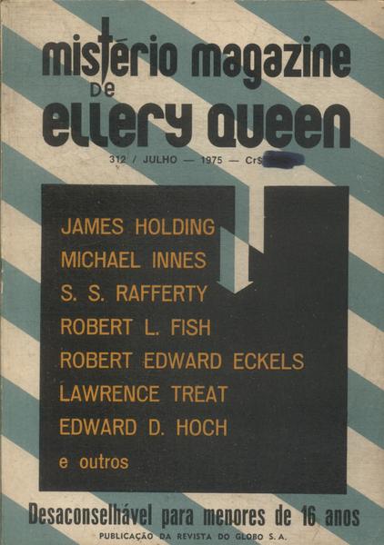 Mistério Magazine De Ellery Queen Nº 312