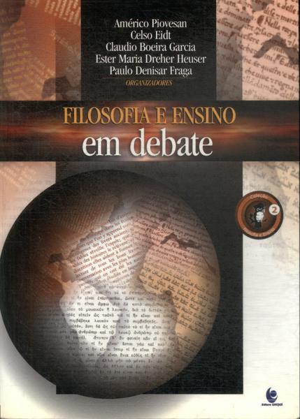 Filosofia E Ensino Em Debate