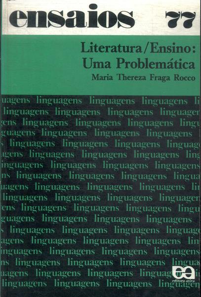 Literatura, Ensino: Uma Problemática