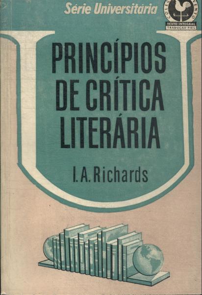 Princípios De Crítica Literária