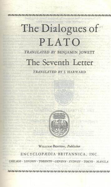 Great Books: The Dialogues Of Plato - The Seventh Letter