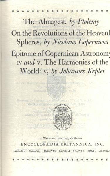Great Books: The Almagest - On The Revolutions Of The Heavenly Spheres - Epitome Of Copernican Astro