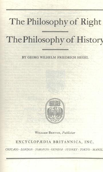 Great Books: The Philosophy Of Right - The Philosophy Of History