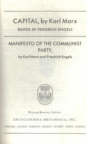 Great Books: Capital - Manifesto Of The Communist Party