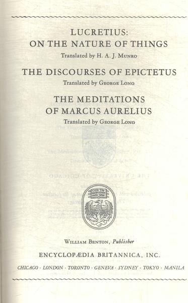 Great Books: On The Nature Of Things - The Discourses Of Epictetus