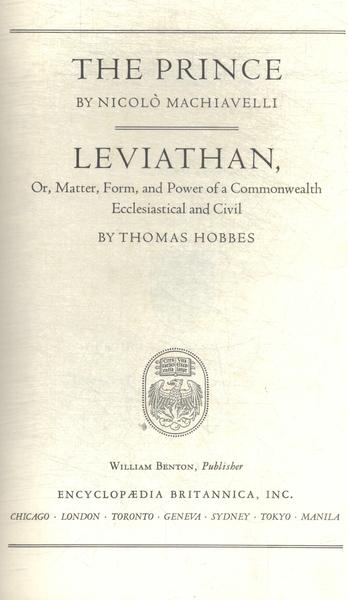Great Books: The Prince - Leviathan