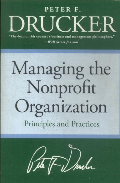 Managing The Nonprofit Organization